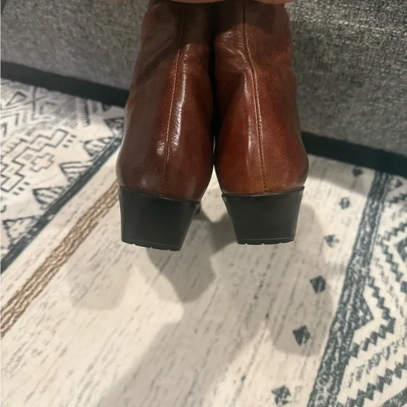 Brown Leather Ankle Boots-Sesto Meucci - Picture 8 of 9